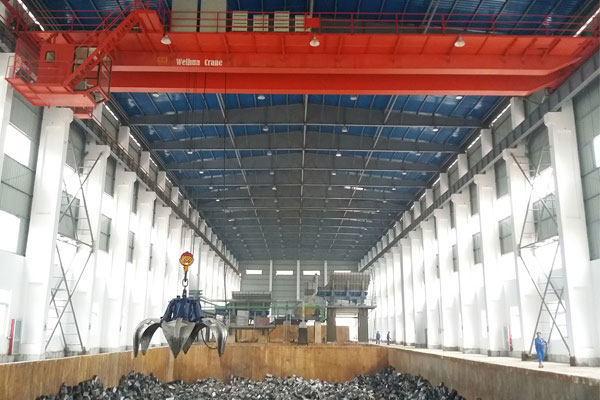 Double Girder Bridge Crane with Grab