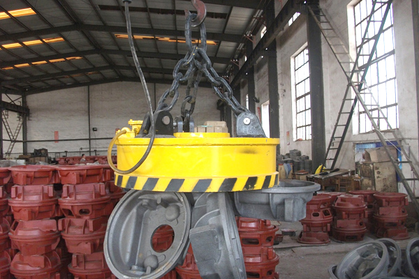 Bridge Crane with Magnechuck