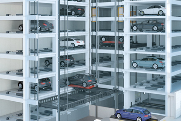 Automated Parking Garage with Lift Robot